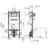 Комплект ALCAPLAST SET 4v1 AM101/1120-4 RU M571-0001 для установки унитаза с панелью смыва, хром глянец