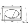 Система инсталляции для унитазов ALCAPLAST SET WC ALCA_AM101/1120-3:1 RU M70-0 c кнопкой белой, с сиденьем AM101/1120_3_1_RU_M70_0001_A60