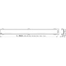 Водоотводящий желоб ALCAPLAST APZ1006S-950 PROFESSIONAL с порогами для цельной решетки, вертикальный слив